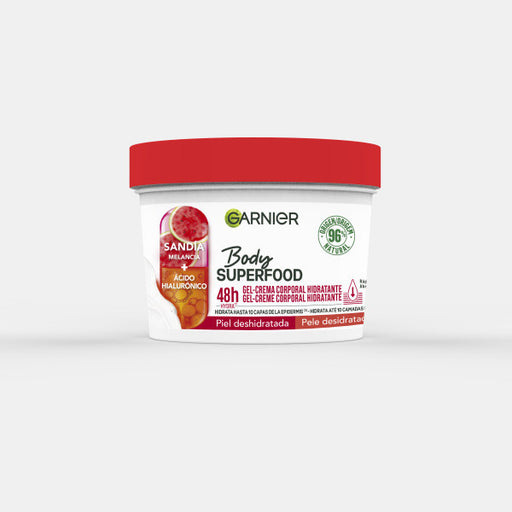Body Superfood Crema Corporal Hidratante con Sandía y ácido Hialurónico : 380 ml - Garnier - 1