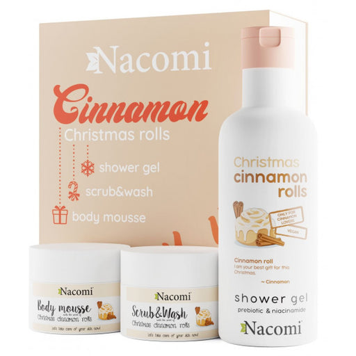 Cinnamon Christmas Rolls Set de Cuidado Corporal: Set 3 Artículos - Nacomi - 1