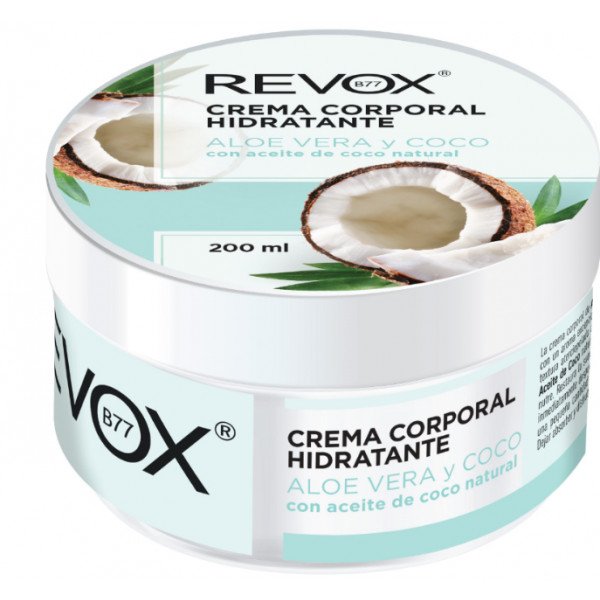 Crema Corporal Hidratante Aloe Vera y Coco - Revox - 1