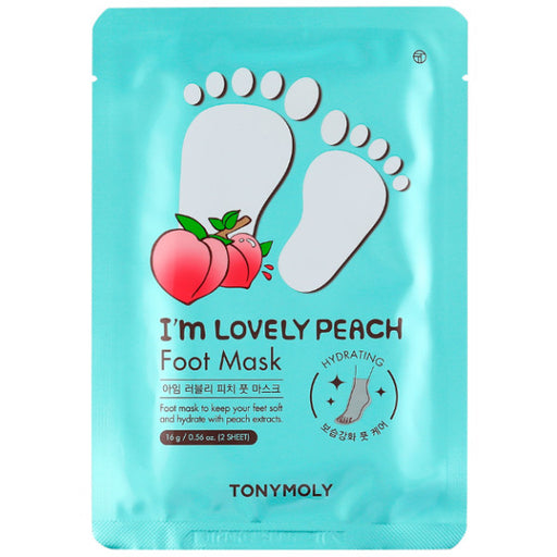 I'm Lovely Peach Mascarilla para Pies : 16 gr - Tony Moly - 1