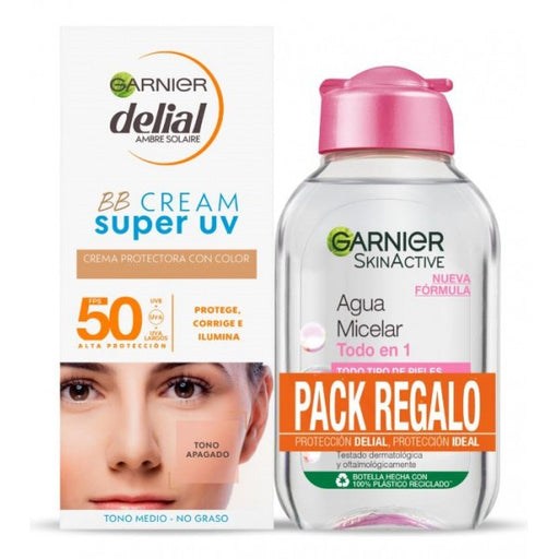 Set Bb Cream Super Uv Spf50 + Agua Micelar Skin Active: Set 2 Productos - Delial - 1