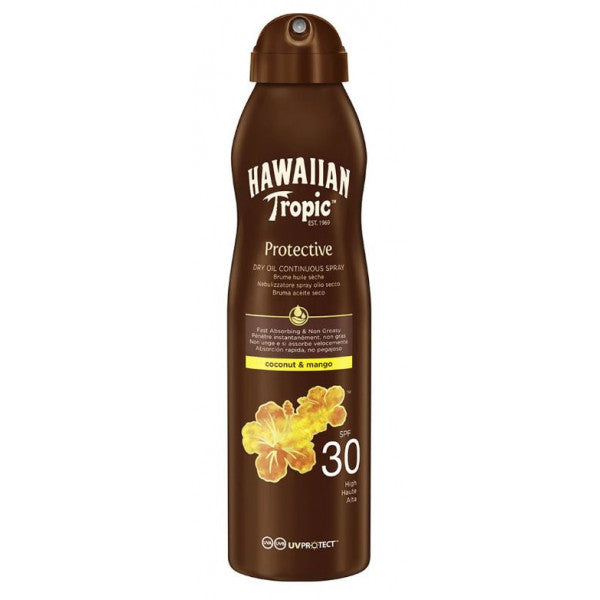 Protective Bruma Aceite Seco Coco & Mango: Spf 30 200ml - Hawaiian Tropic - 1