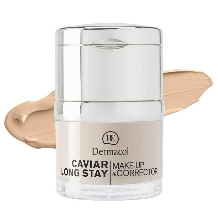 Maquillaje & Corrector - Caviar Long Stay - Dermacol: Base de maquillaje y corrector caviar - 01 - 4