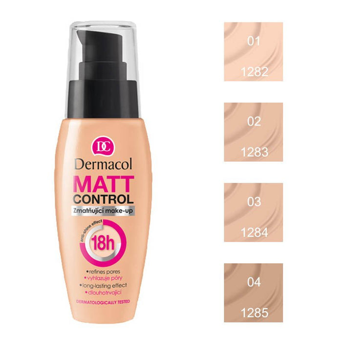 Maquillaje Matificante - Matt Control 18 H - 01 - Dermacol: 1 - 3