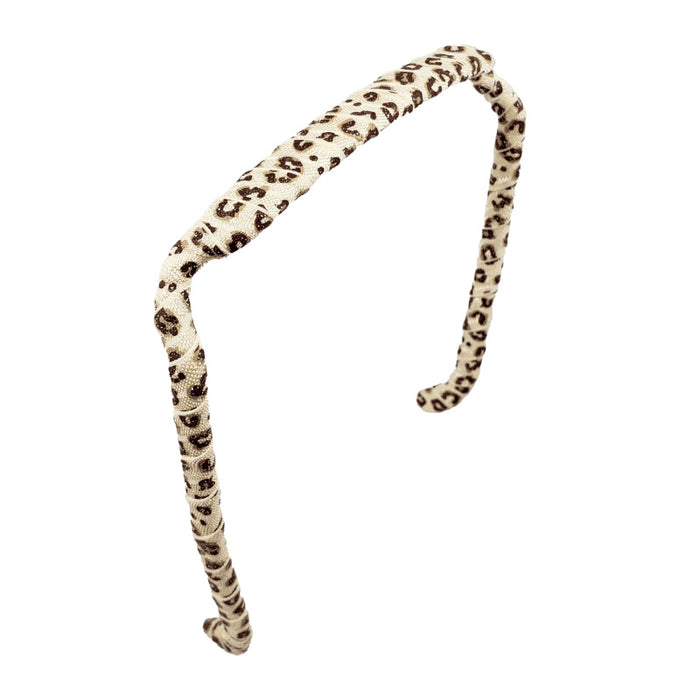 Zazzy Bandz Original Fit Wrapped Cheetah Headband - Scrunch It - 1