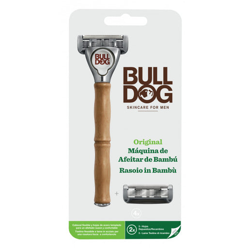 Maquinilla de Afeitar Bambú con Recambio - Bulldog - 1