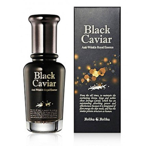 Sérum Facial Antiarrugas con Extracto de Caviar - Black Caviar Antiwrinkle Royal Essence 45 ml - Holika Holika - 1
