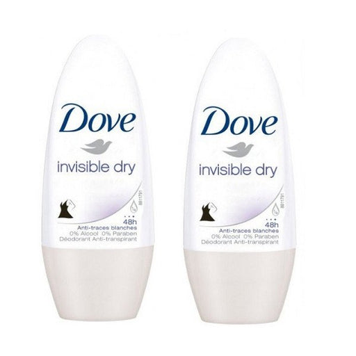 Invisible Dry Desodorante Roll on - Dove: 2 x 50ML - 1
