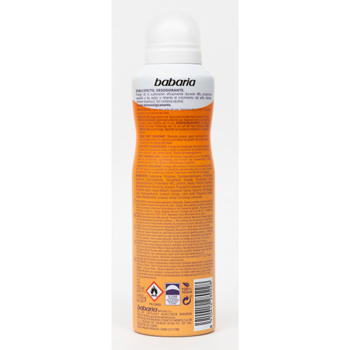Desodorante Spray Doble Efecto Piel Sedosa: 200 ml - Babaria - 2
