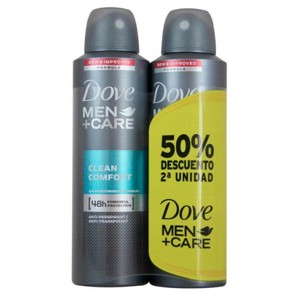 Desodorante Men Care Clean Comfort - Dove: 2 x 150ml - 3