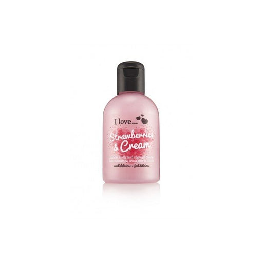 Bubble Bath & Shower Cream Formato Pequeño - I Love Cosmetics: Strawberries &amp; Cream - 1