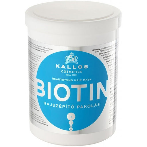 Mascarilla Capilar Biotina Embellecedora - Kallos: 1000 ml - 1