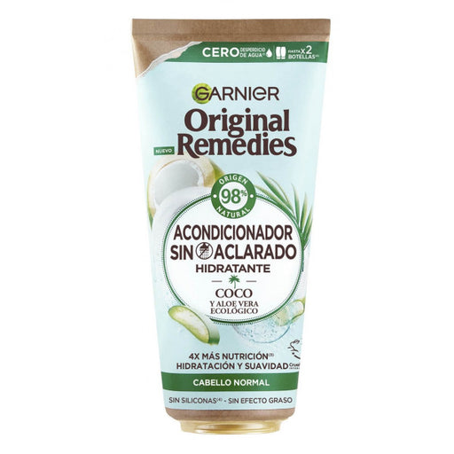 Acondicionador sin Aclarado Coco y Aloe Vera Ecológico: 200 ml - Original Remedies - Garnier - 1