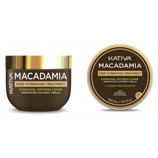 Macadamia Deep Hydration Treatment - Kativa: 300 ml - 1