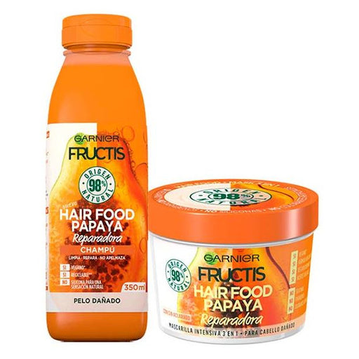 Pack Champú + Mascarilla para Pelo Dañado Hair Food Papaya - Fructis - 2