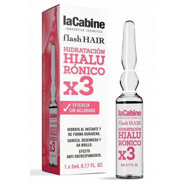 Flash Hair Ampollas Capilares Hidratación Hialurónico - La Cabine - 1