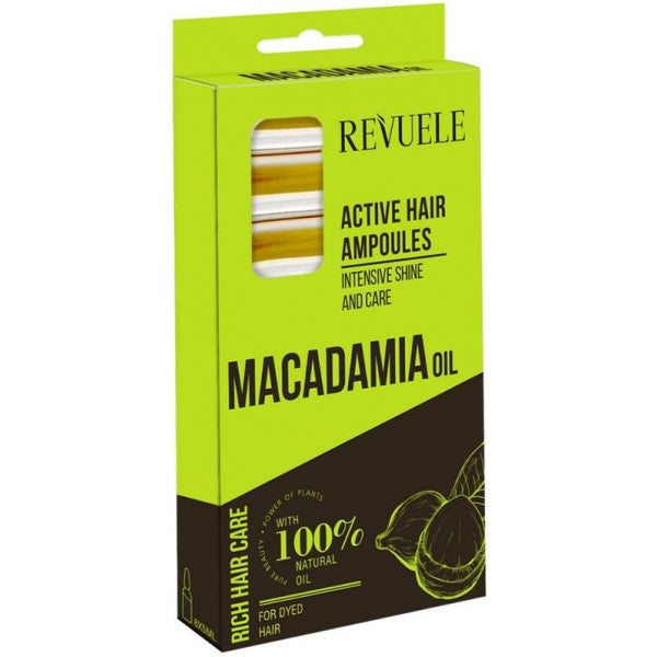 Ampollas Aceite de Macadamia para Pelo Teñido - Revuele - 1