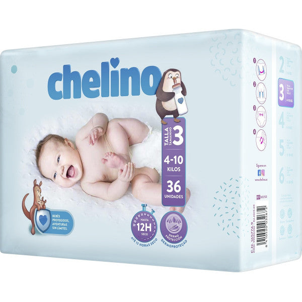 Pañal Bebé Tumbado Talla 3 - Chelino ♛ — Hola Princesa