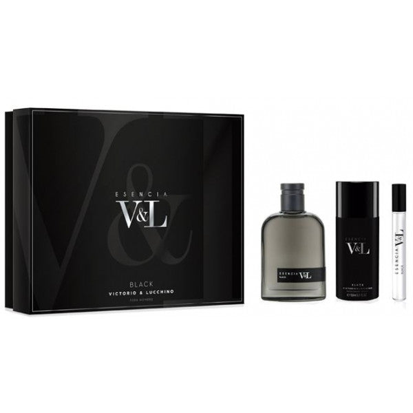 Esencia V&l Black Estuche: EDT 100ml + Desodorante + Mini 10ml - Victorio & Lucchino - 1