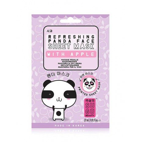 Mascarilla de Papel Refreshing Panda Face - Manzana - Sugu - 1