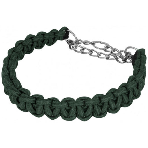 Collar Educativo Trenzado con Cadena Verde - Hu: S: de 25 a 30 cm. - 1