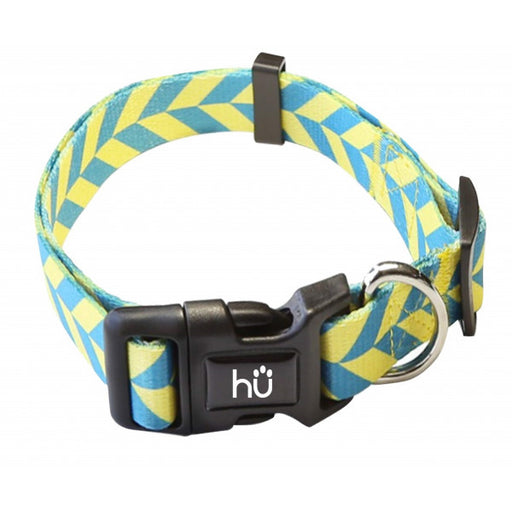 Collar Rayas Amarillo y Azul - Hu: L - 1