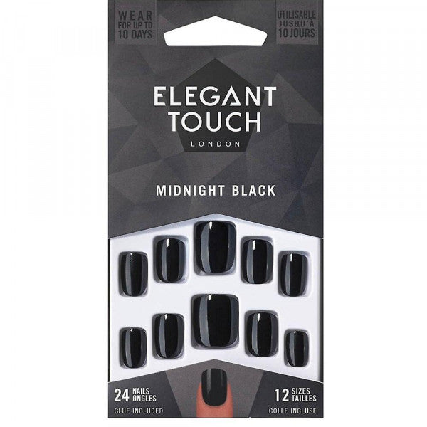 Uñas Postizas - Elegant Touch: Midnight Black - 3