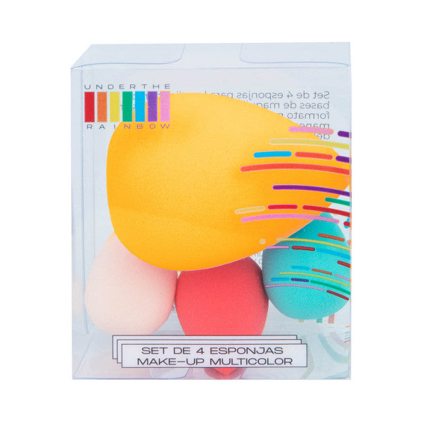 Set de 4 Esponjas Makeup Multicolor - Under the Rainbow: Naranja - 3