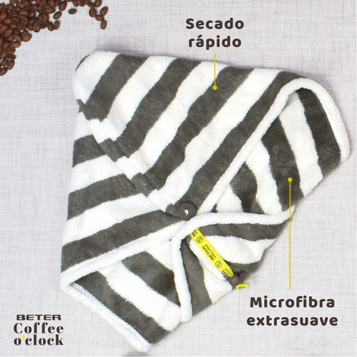 Toalla Turbante Microfibra - Coffee Oclock - Beter - 2