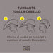Toalla Turbante Microfibra - Coffee Oclock - Beter - 3