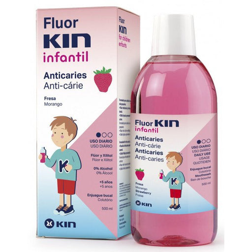 Fluor Infantil Colutorio Fresa - Kin - 1