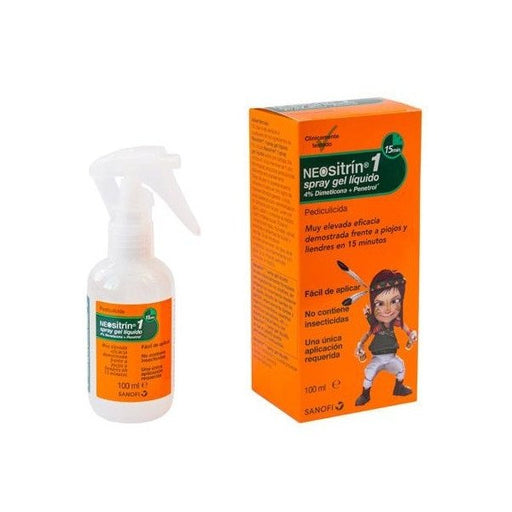 Spray Gel Liquido Antipiojos - Neositrin: 100ml - 1