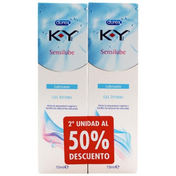Gel Intimo - Sensilube Ky - Durex: 2 x 75 ml - 2