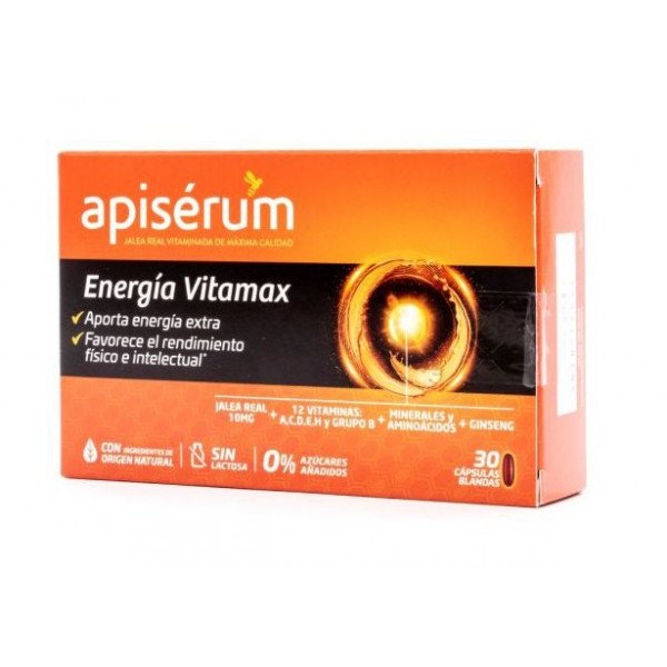 Complemento Alimenticio Energía Vitamax en Cápsulas - Apiserum - 1