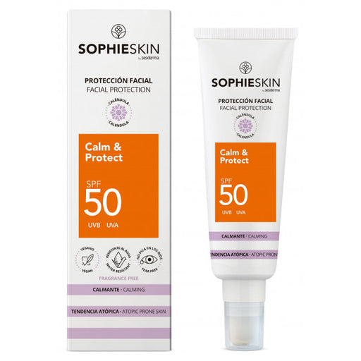 Protector Solar Facial Calmante para Piel Atópica SPF50 - Sophieskin - 1