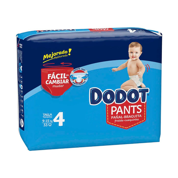 Pañales Pants Talla 4 (9 - 15 Kg) - 33 Uds - Dodot - 1