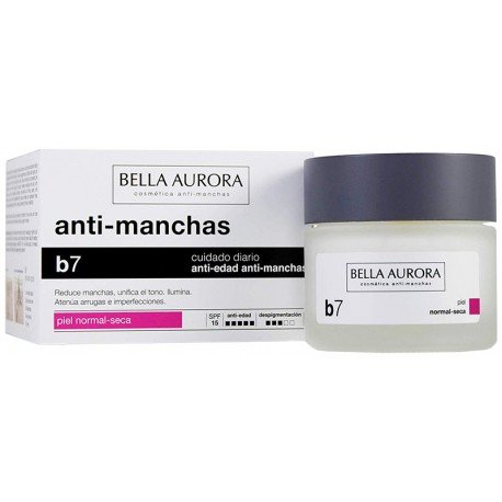 B7 Crema Antiedad y Antimanchas Spf 15 Pieles Normales a Secas 50 ml - Bella Aurora - 1