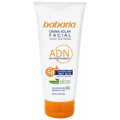 Crema Solar Facial Invisible Adn Spf50 75 ml - Babaria - 1