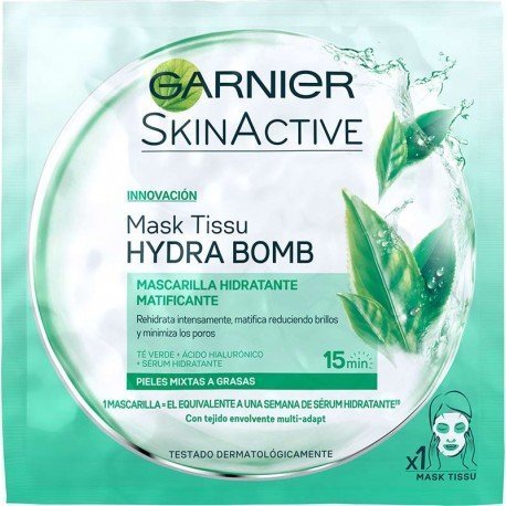 Mascarilla Facial Skinactive Hydra Bomb 1 Mask - Pieles Mixtas/grasas - Garnier - 1