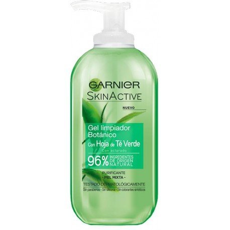 Gel Limpiador Botánico con Té Verde Skinactive 200 ml - Garnier - 1