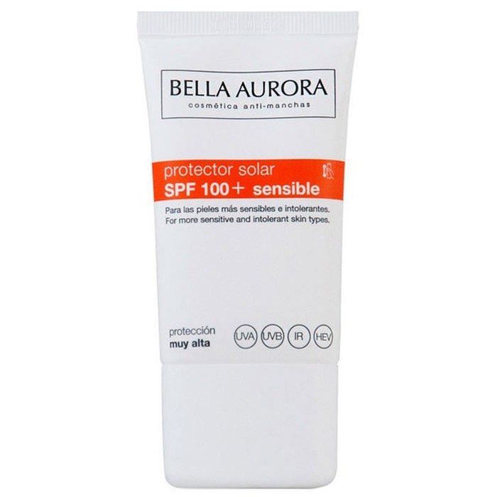 Crema Protector Solar Facial Spf 100+ Piel Sensible 40ml - Bella Aurora - 1