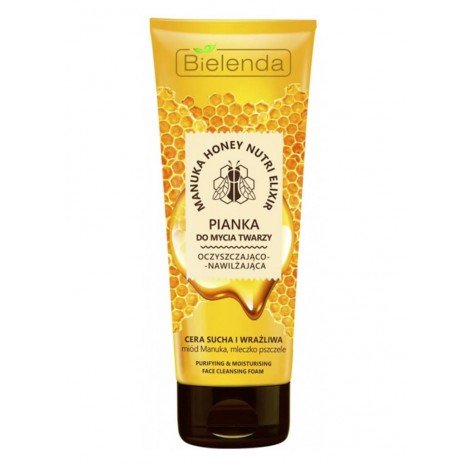 Espuma Limpiadora Nutritiva - Manuka Honey Nutri Elixir 175 gr - Bielenda - 1