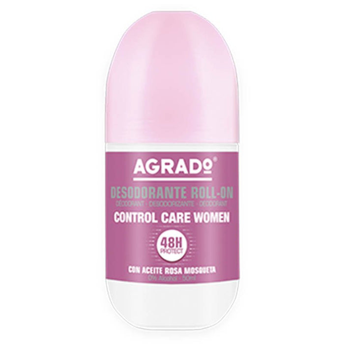 Desodorante Roll-on Rosa Mosqueta - Control Care Women - Agrado - 1