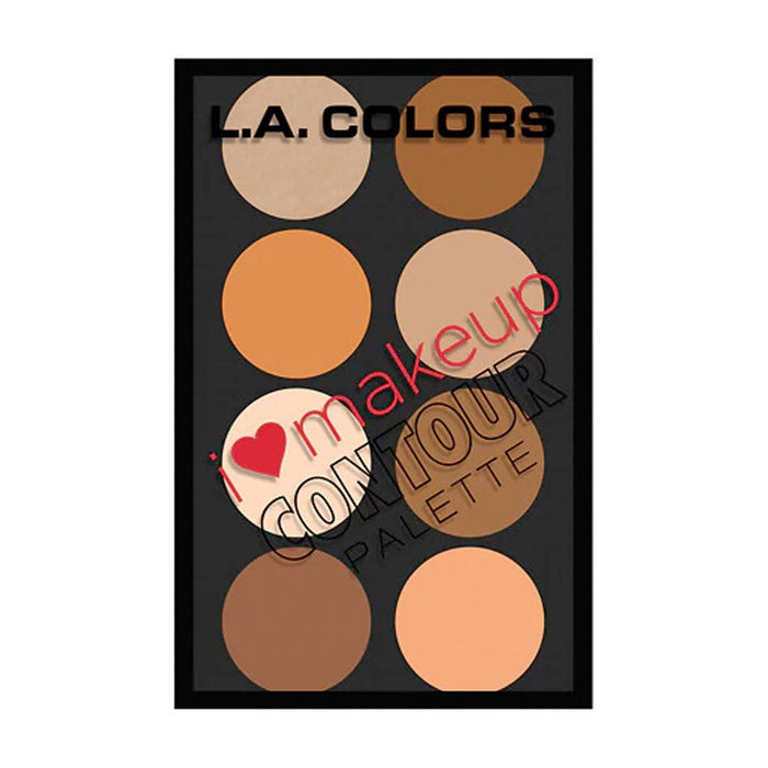 Paleta Contorno de Rostro I Heart Makeup - L.A. Colors: I Heart Makeup Contour Palette - Medium/Deep - 1