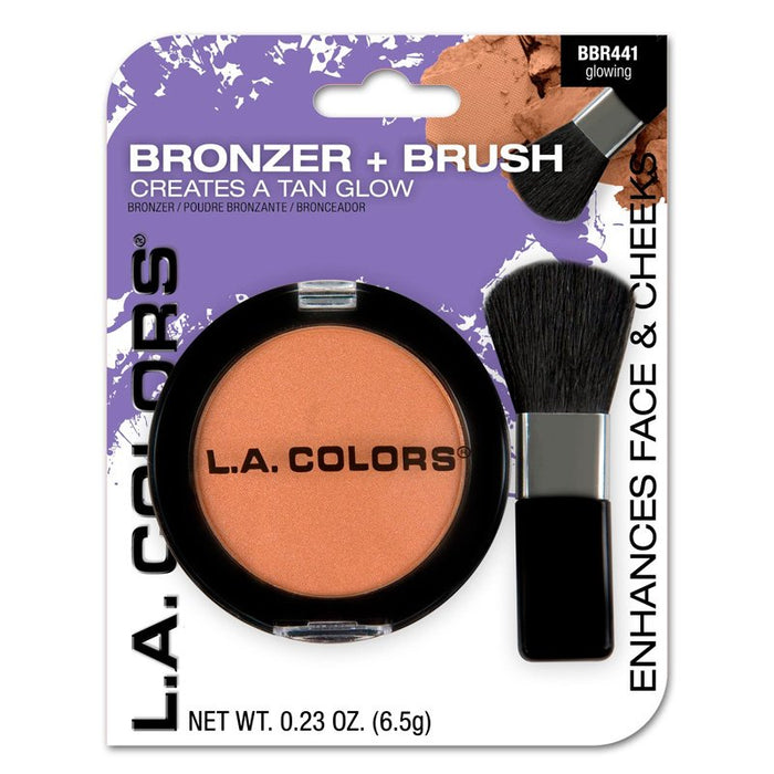 Bronceador + Brocha - L.A. Colors - 1