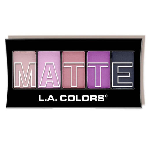 Paleta de Sombra de Ojos Matte 5 Colores - L.A. Colors: Plum Pashmina - 2