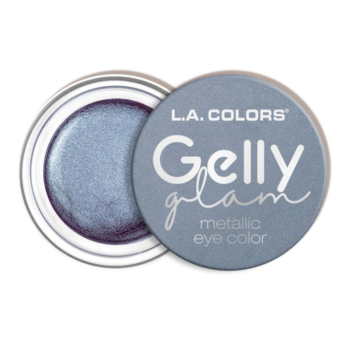 Sombra de Ojos en Crema Gelly Glam Metallic - L.A. Colors: Blue Lightning - 4