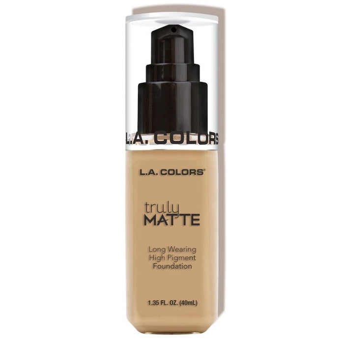 Base de Maquillaje Líquida - Truly Matte - L.A. Colors: Medium Beige - 4