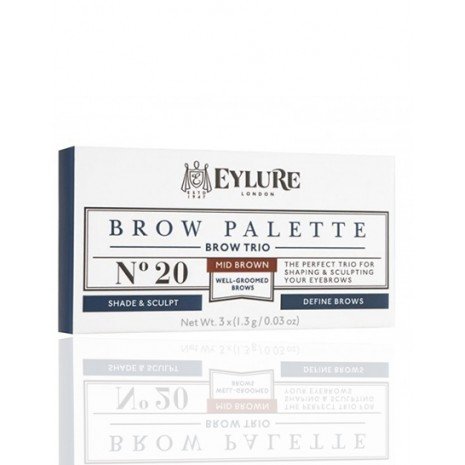 Paleta para Cejas - Brow Palette 10 Dark Brown - Eylure: Brow Palette 20 - Paleta para cejas  - castañas - 2