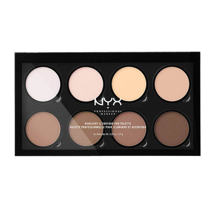 Paleta de Contouring - Highlight & Contour Pro Palette - Professional Makeup - Nyx - 1